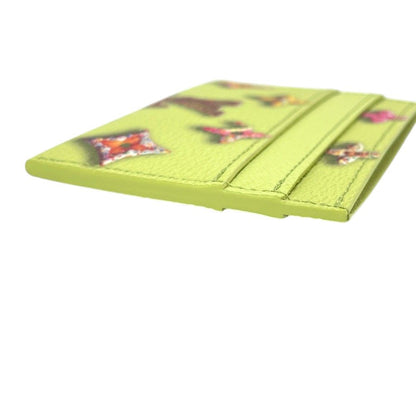 Louis Vuitton Card Case Holder Double Leather Pistachio Green — view 3