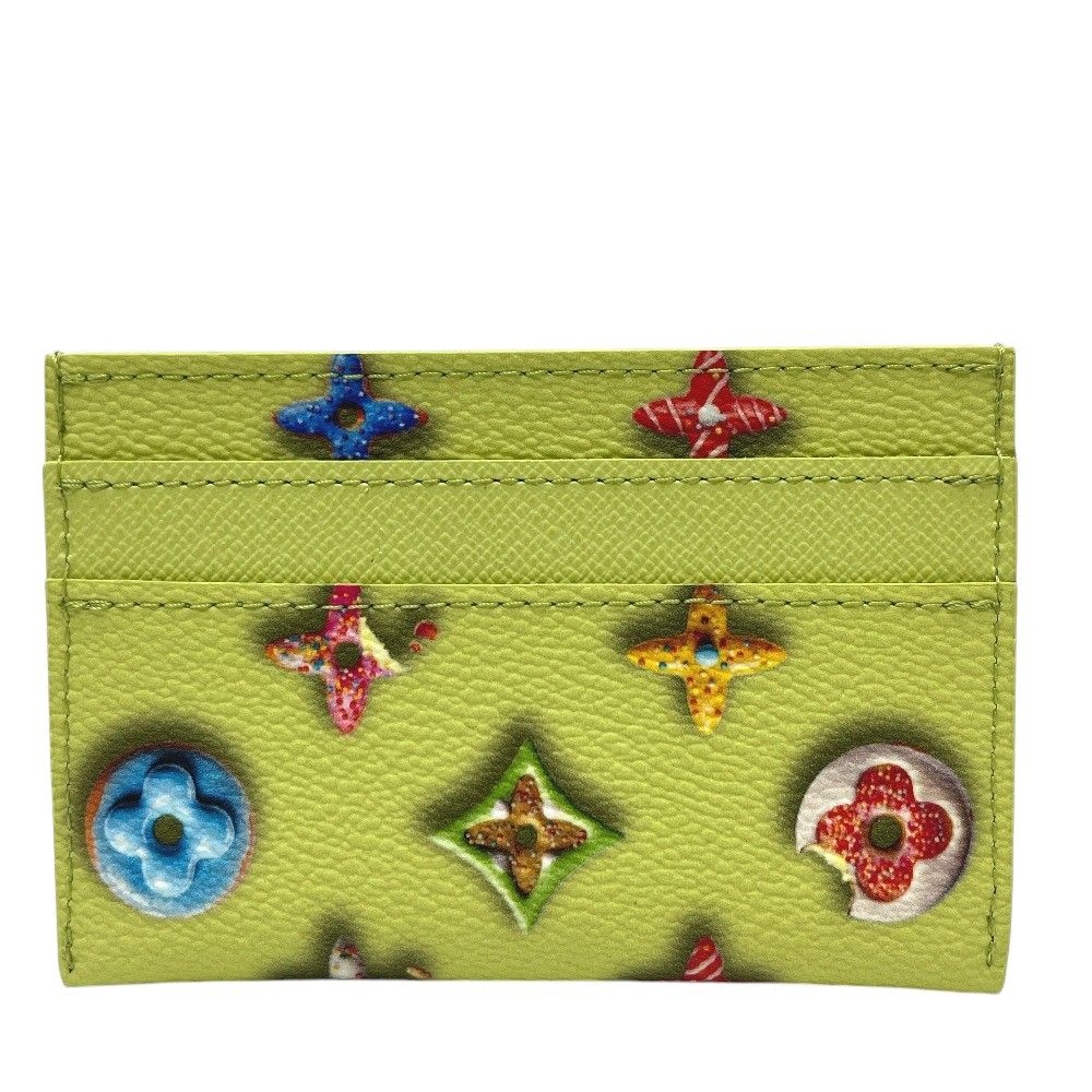 Louis Vuitton Card Case Holder Double Leather Pistachio Green — view 2
