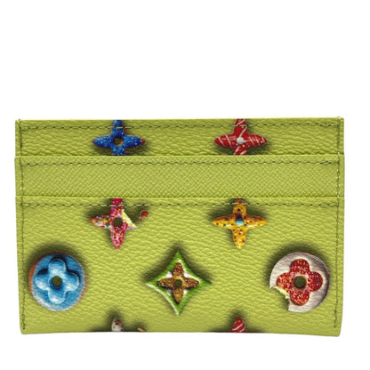 Louis Vuitton Card Case Holder Double Leather Pistachio Green — view 2