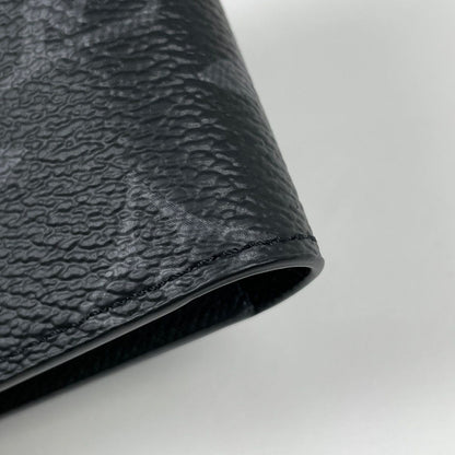 Louis Vuitton Portefeuille Calf Bifold Wallet Monogram Eclipse Noir — view 3