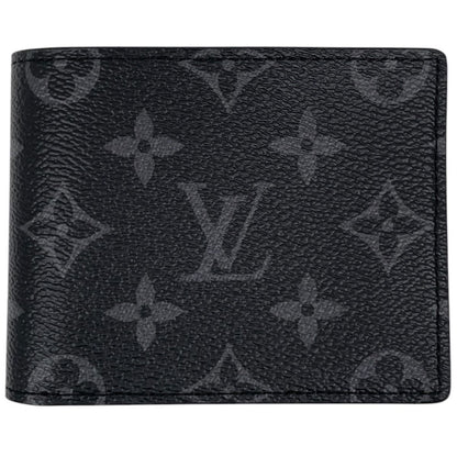 Louis Vuitton Portefeuille Calf Bifold Wallet Monogram Eclipse Noir