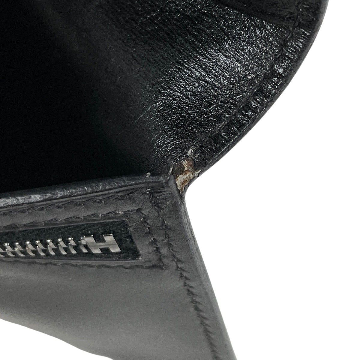 Hermes Bearn Wallet Box Calf Black — view 5