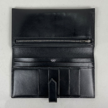 Hermes Bearn Wallet Box Calf Black — view 7