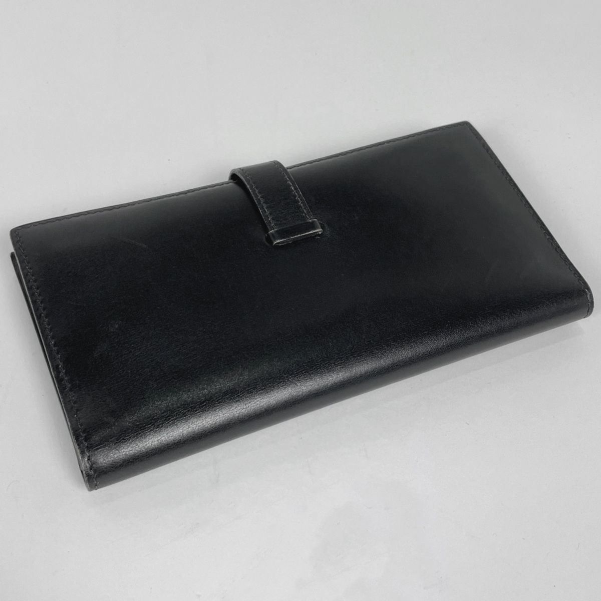 Hermes Bearn Wallet Box Calf Black — view 2