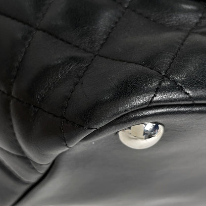 Chanel Cambon Line Large Tote CC Logo Leather Black — view 3