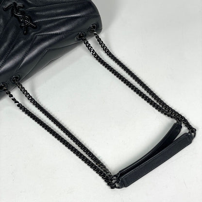 Saint Laurent Shoulder Bag Loulou Small Leather Black — view 5