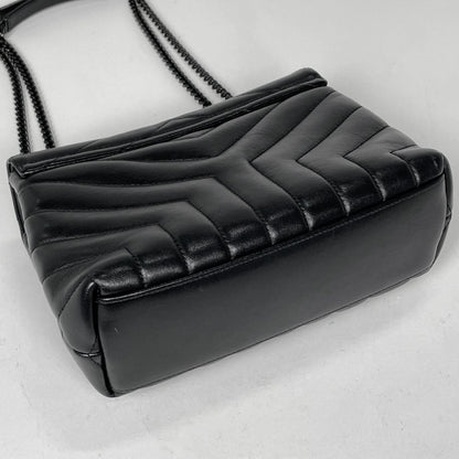 Saint Laurent Shoulder Bag Loulou Small Leather Black — view 2