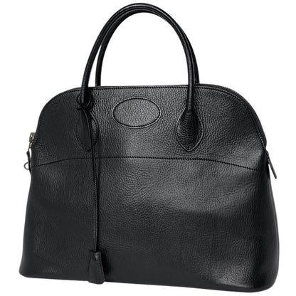 Hermes Bolide 35 Handbag Ardennes Black