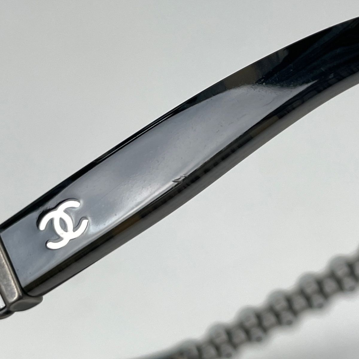 Chanel Sunglasses CC Logo Eyewear Gradient Acetate Black — view 5