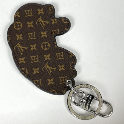 Louis Vuitton Bag Charm LV Cat Key Holder Monogram White Brown — view 2