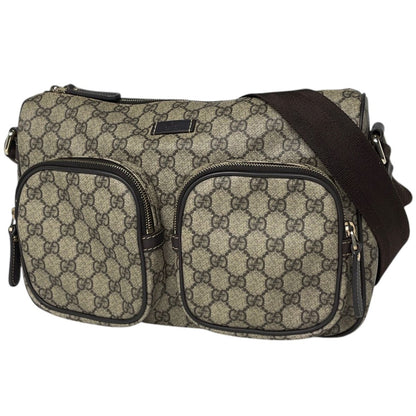 Gucci Shoulder Bag GG Pattern Brown