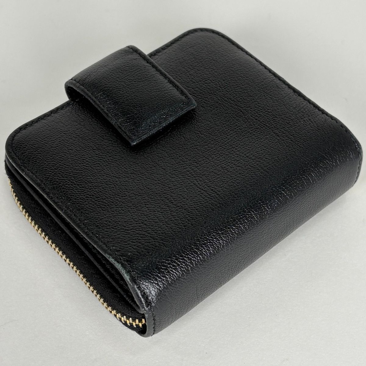Saint Laurent Bifold Wallet Leather Black — view 2