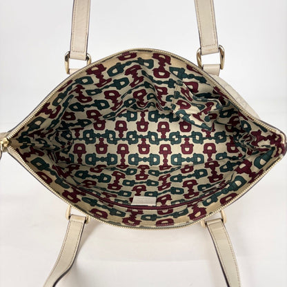 Gucci Guccissima Tote GG Pattern Shimarais White — view 8