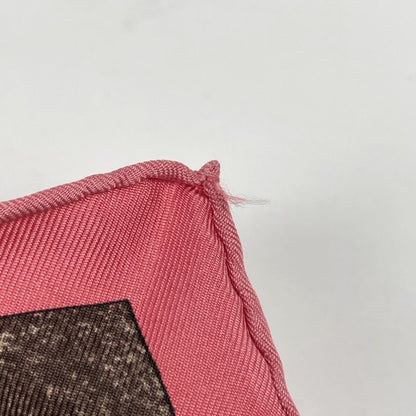 Hermes Carre 90 Face Au Large Scarf Offshore Silk Pink Multicolor — view 4