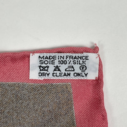 Hermes Carre 90 Face Au Large Scarf Offshore Silk Pink Multicolor — view 2