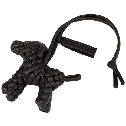 Bottega Veneta Bag Charm Intrecciato Dog Leather Brown