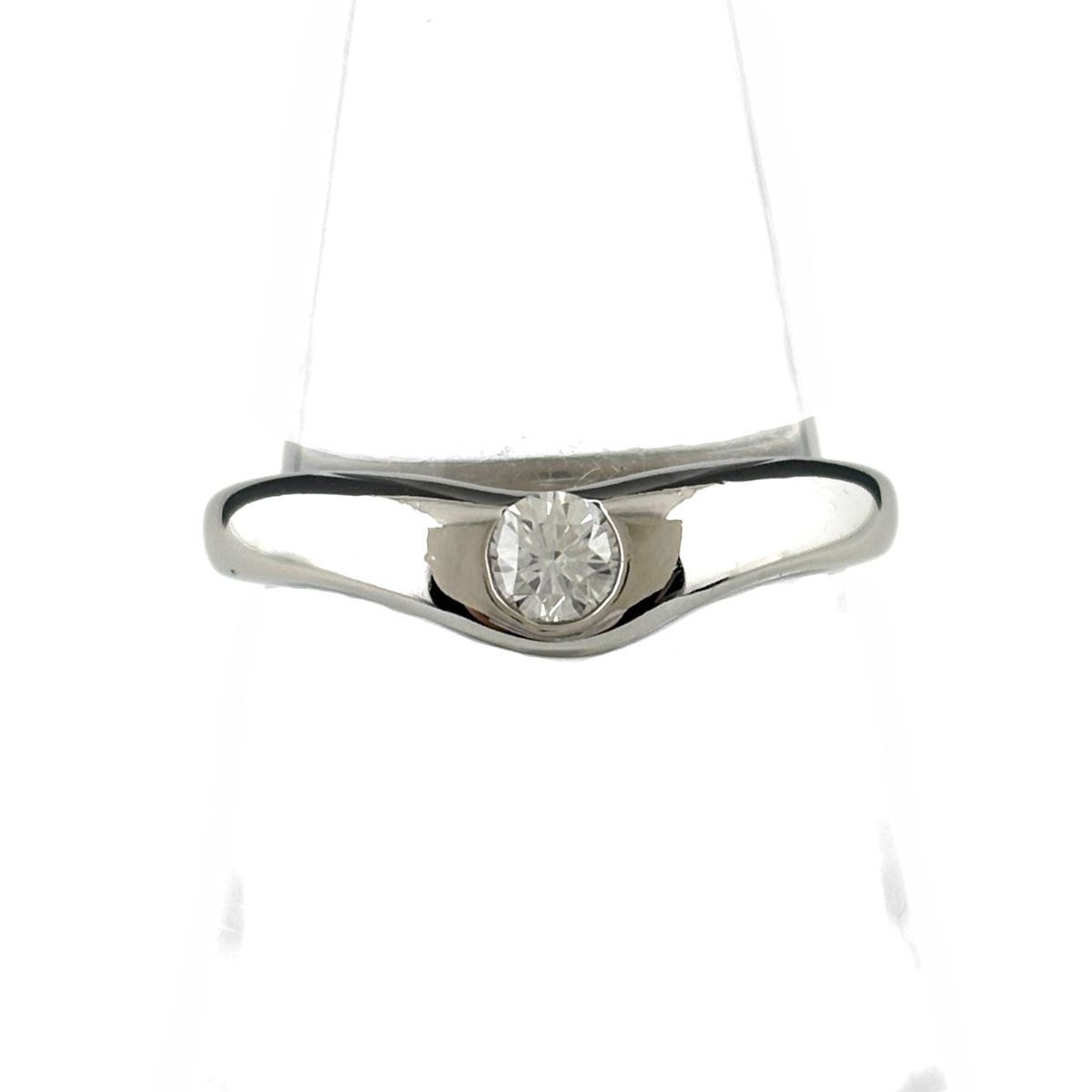 Tiffany & Co Band Ring Platinum Diamond Elsa Peretti
