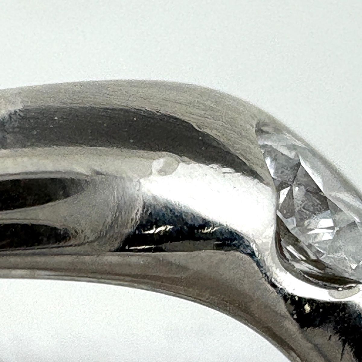 Tiffany & Co Band Ring Platinum Diamond Elsa Peretti — view 6