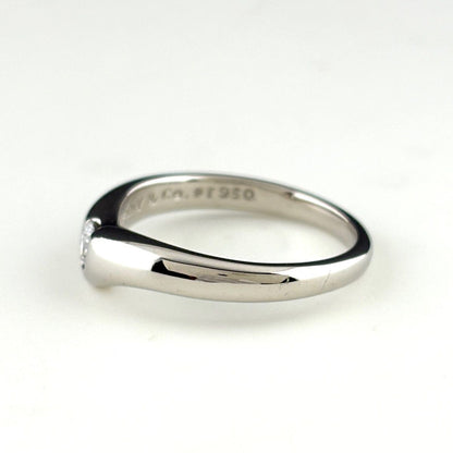 Tiffany & Co Band Ring Platinum Diamond Elsa Peretti — view 4