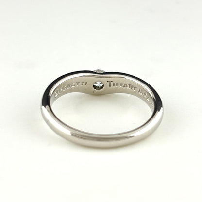 Tiffany & Co Band Ring Platinum Diamond Elsa Peretti — view 5