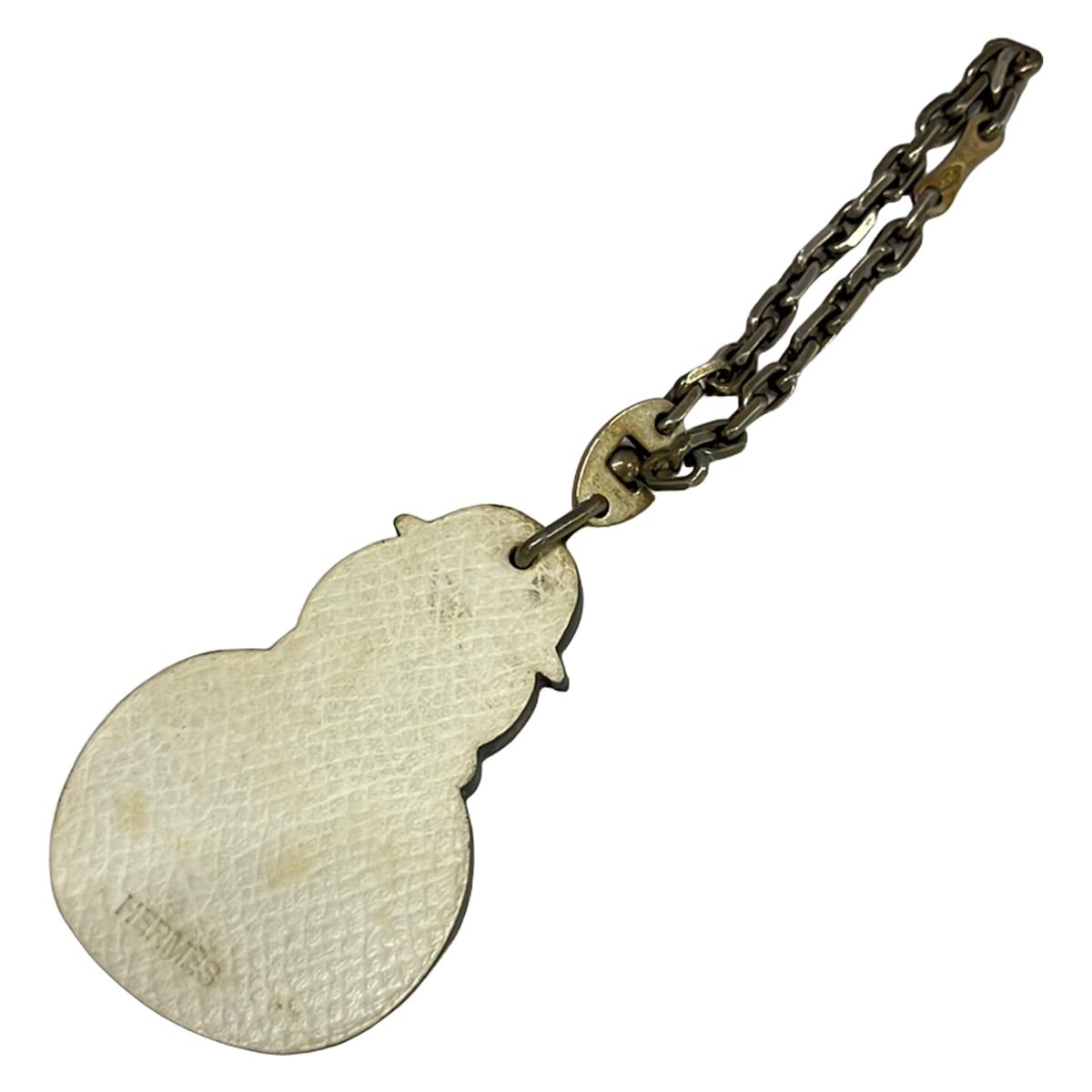 Hermes Key Holder White Snowman — view 2