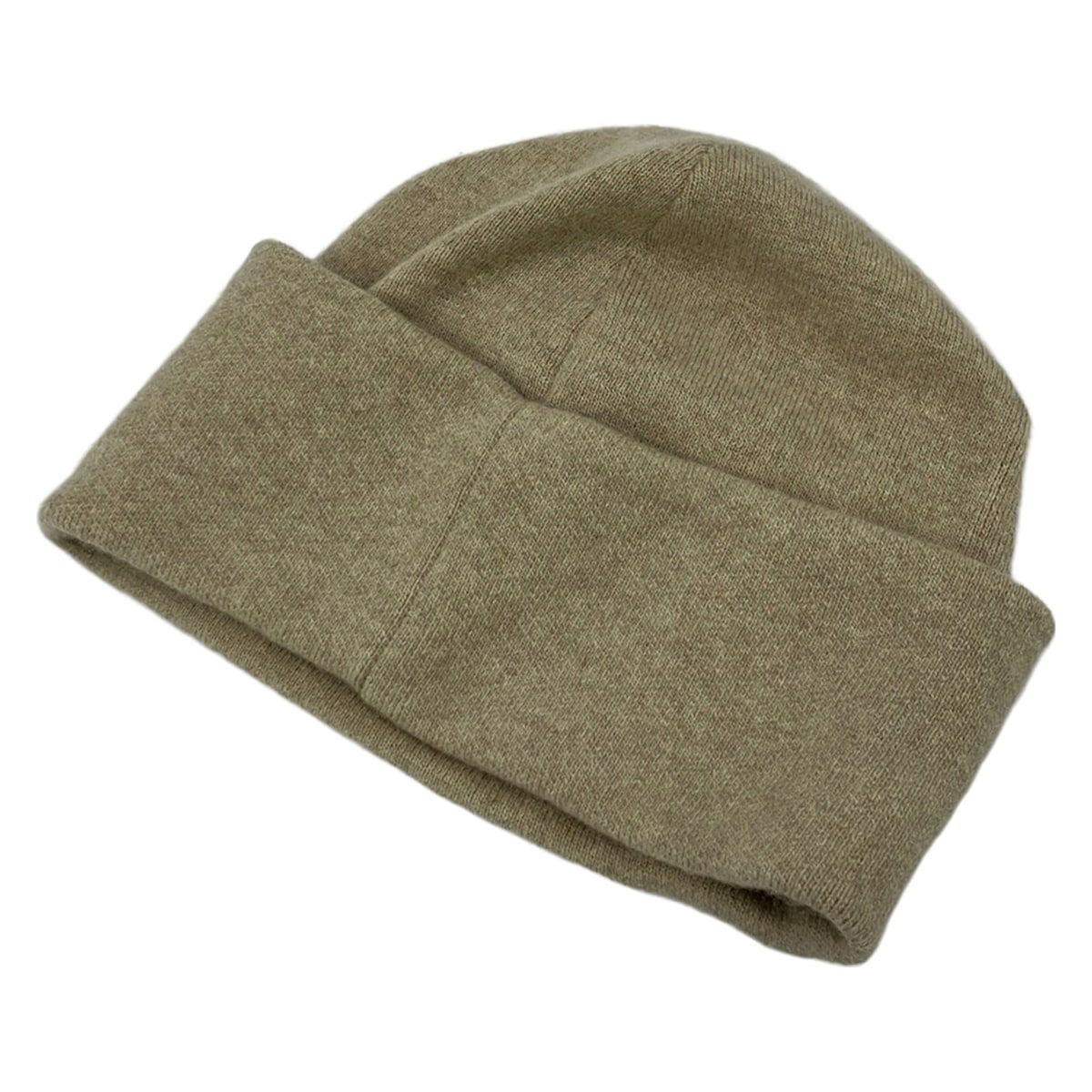 Fendi Knit Hat Ukuran S M Beige Lame Logo Wool Cashmere — view 2