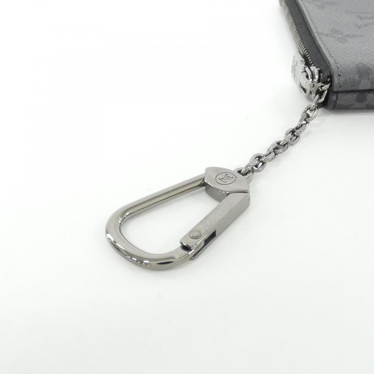 Louis Vuitton Monogram Eclipse Reverse Card Key Case Pochette Cles Coin & — view 3