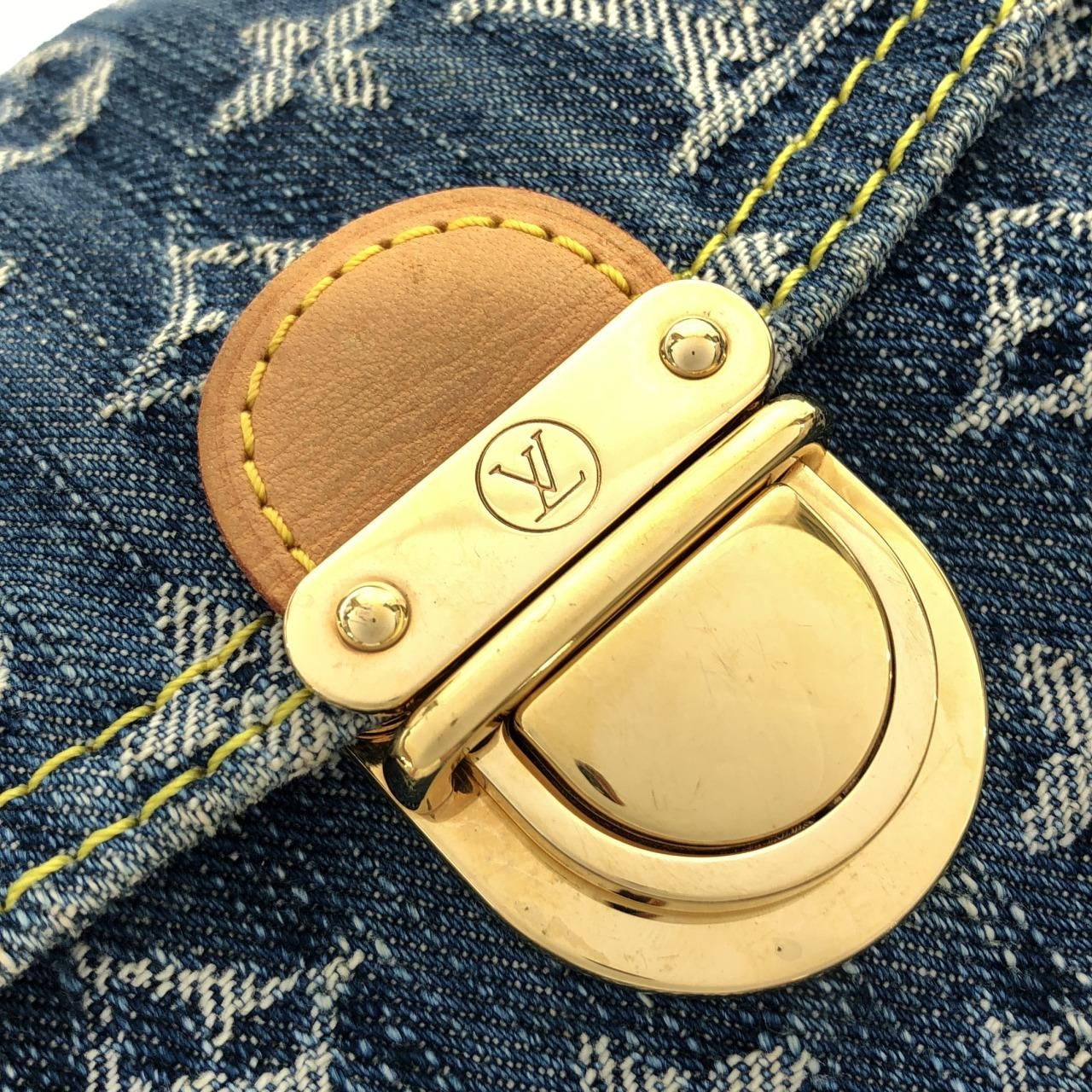 Louis Vuitton Monogram Denim Mini Pleaty Shoulder — view 4