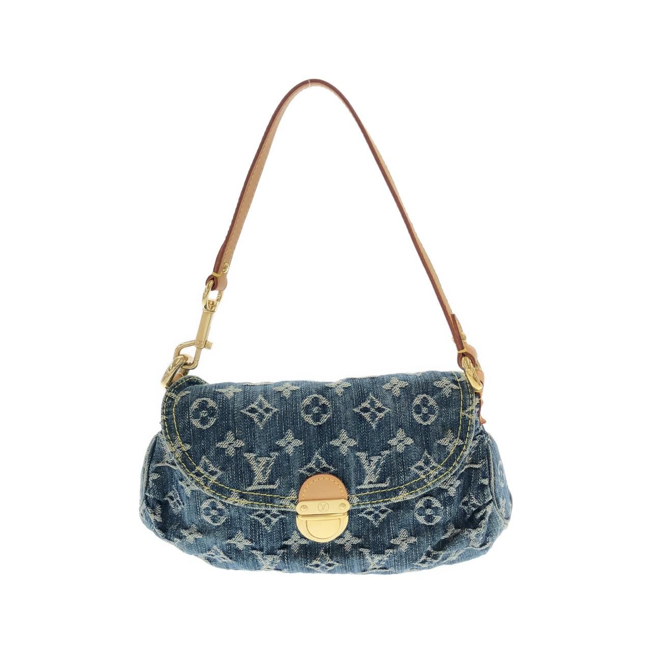 Louis Vuitton Monogram Denim Mini Pleaty Shoulder