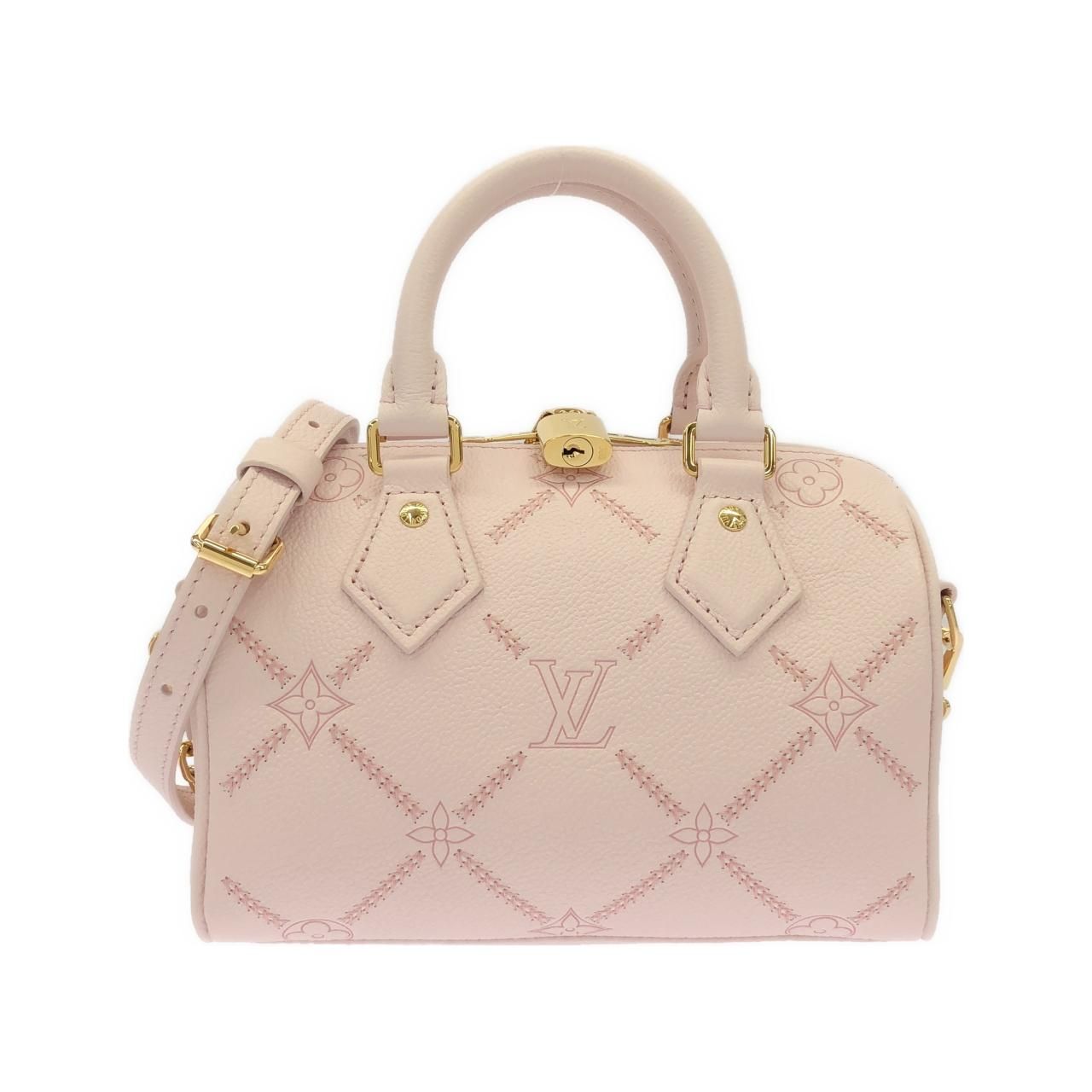 Louis Vuitton Monogram Empreinte Speedy Bandouliere 20 Boston