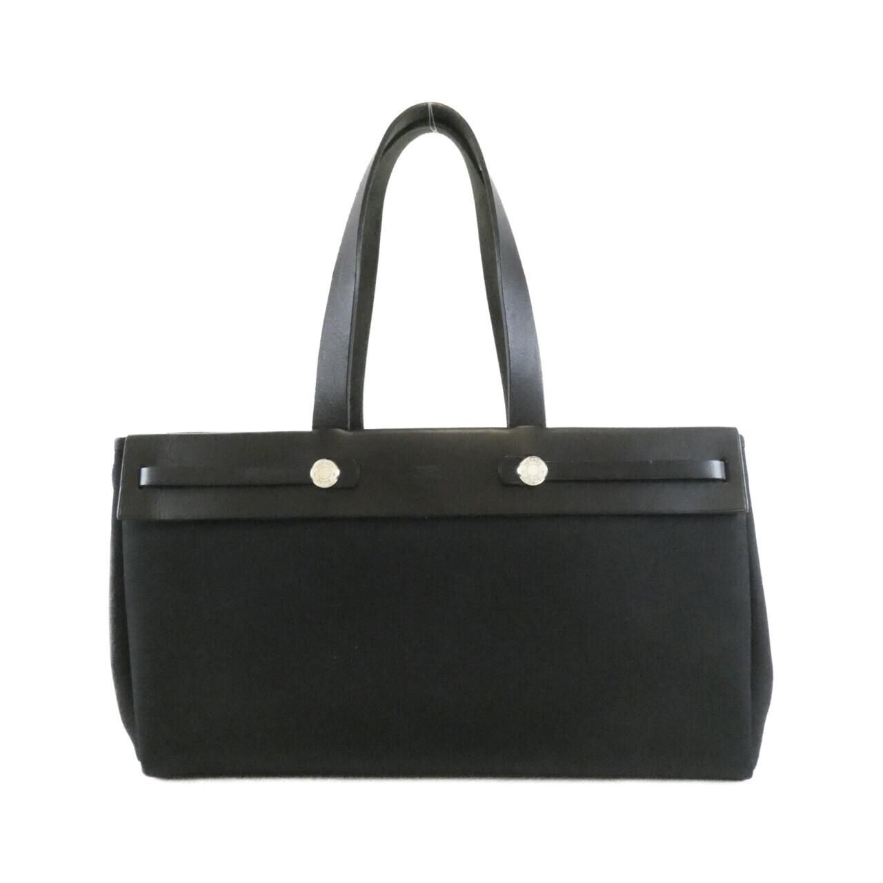 Hermes Herbag Bag Handbag Black — view 2