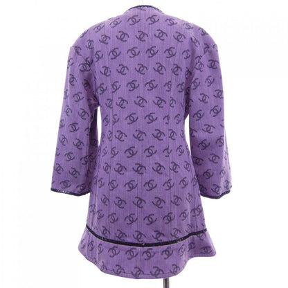 Chanel Collarless Jacket Purple — view 2