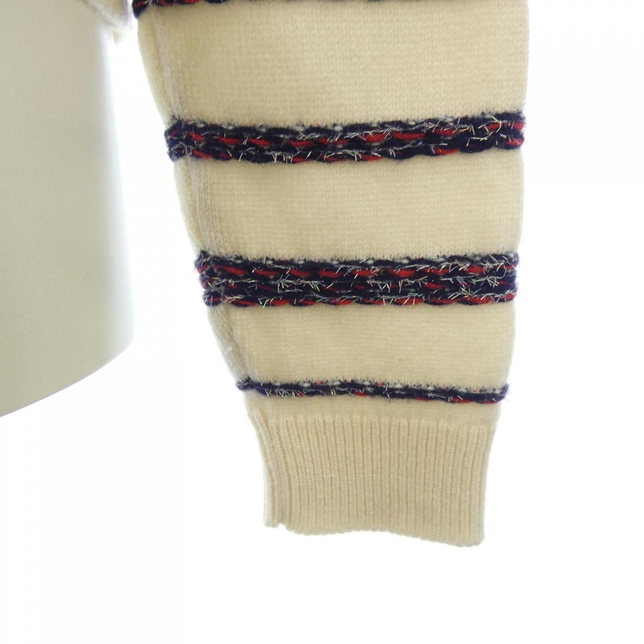 Chanel Knit Sweater White — view 6