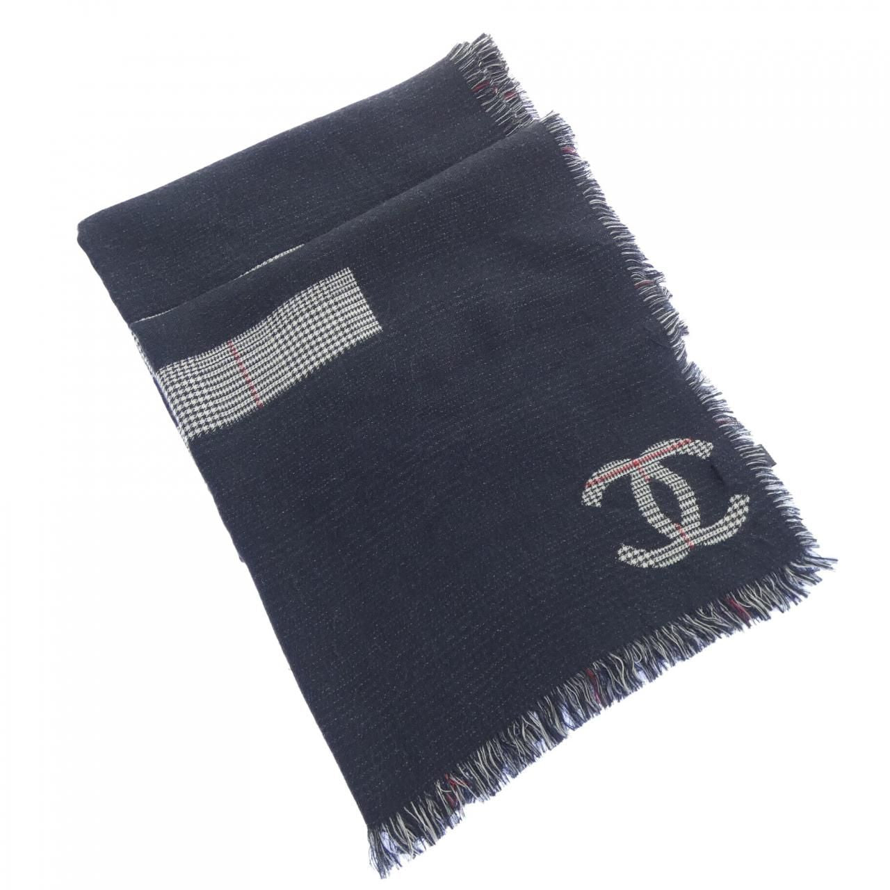 Chanel Stole Scarf Black