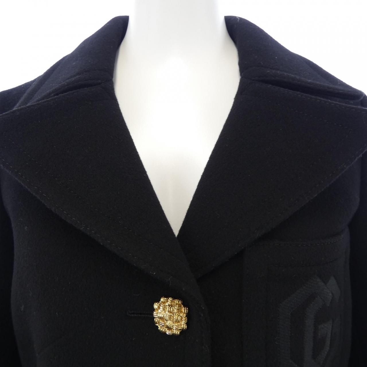 Gucci Double Embroidered Zag Coat — view 5