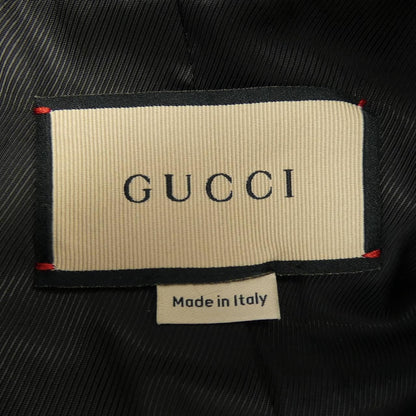 Gucci Double Embroidered Zag Coat — view 4
