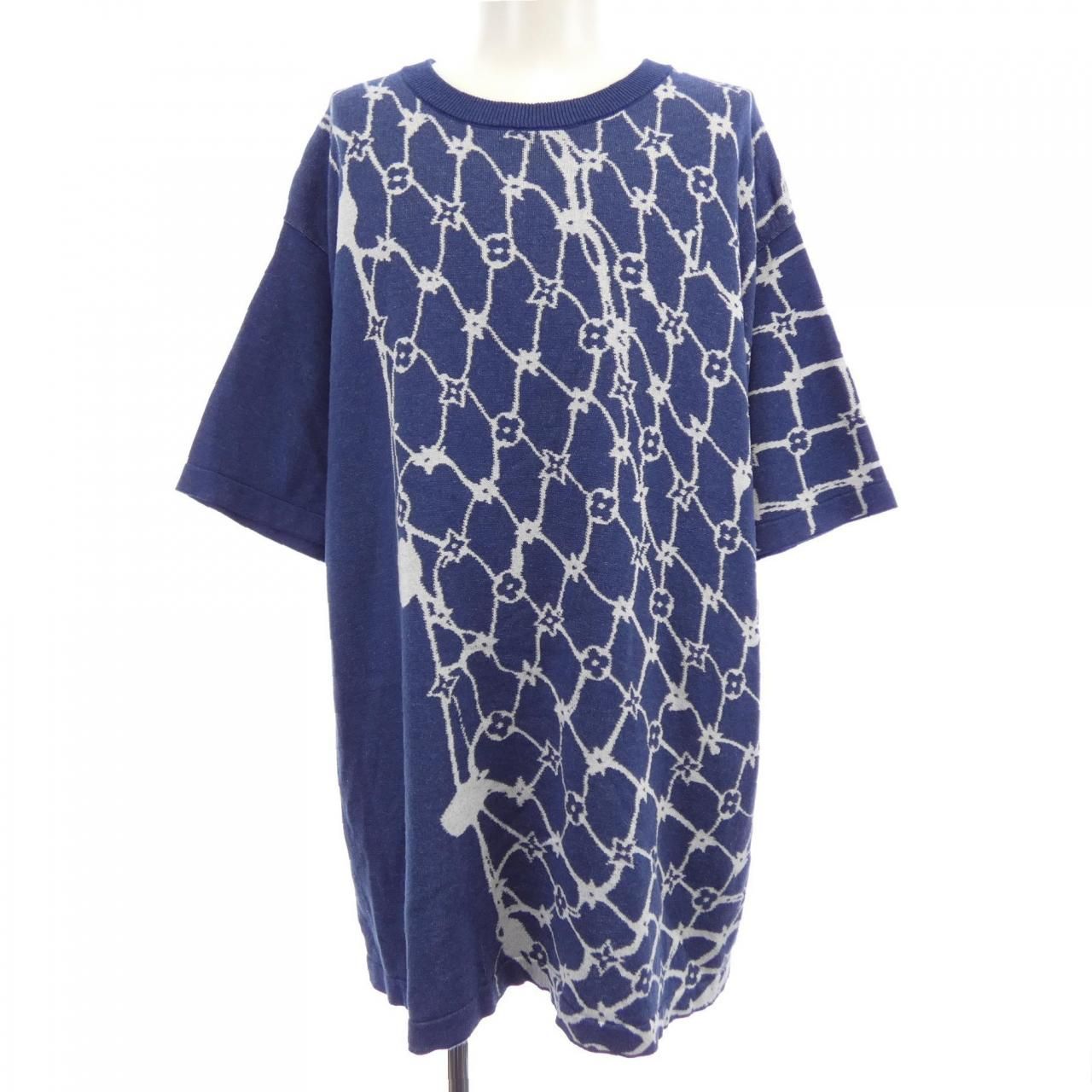 Louis Vuitton Cotton Short Sleeve Crew Neck Knit Sweater