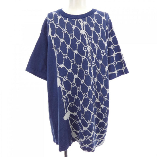 Louis Vuitton Cotton Short Sleeve Crew Neck Knit Sweater