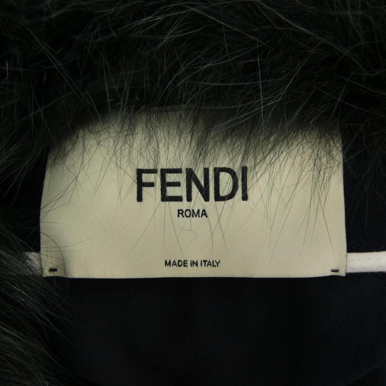 Fendi Coat Navy — view 5