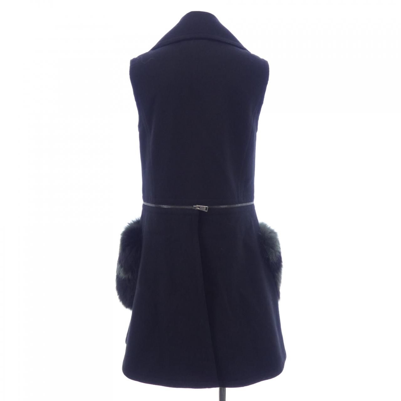 Fendi Long Vest Black — view 2