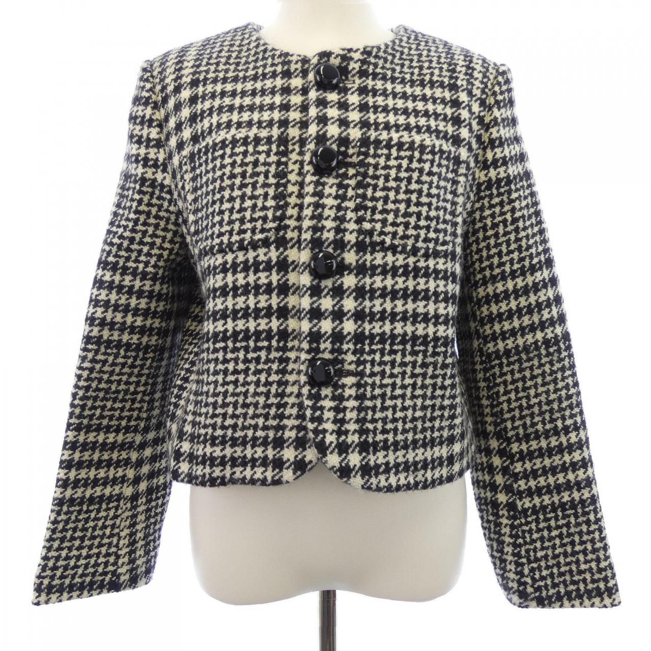 Celine Collarless Jacket Black