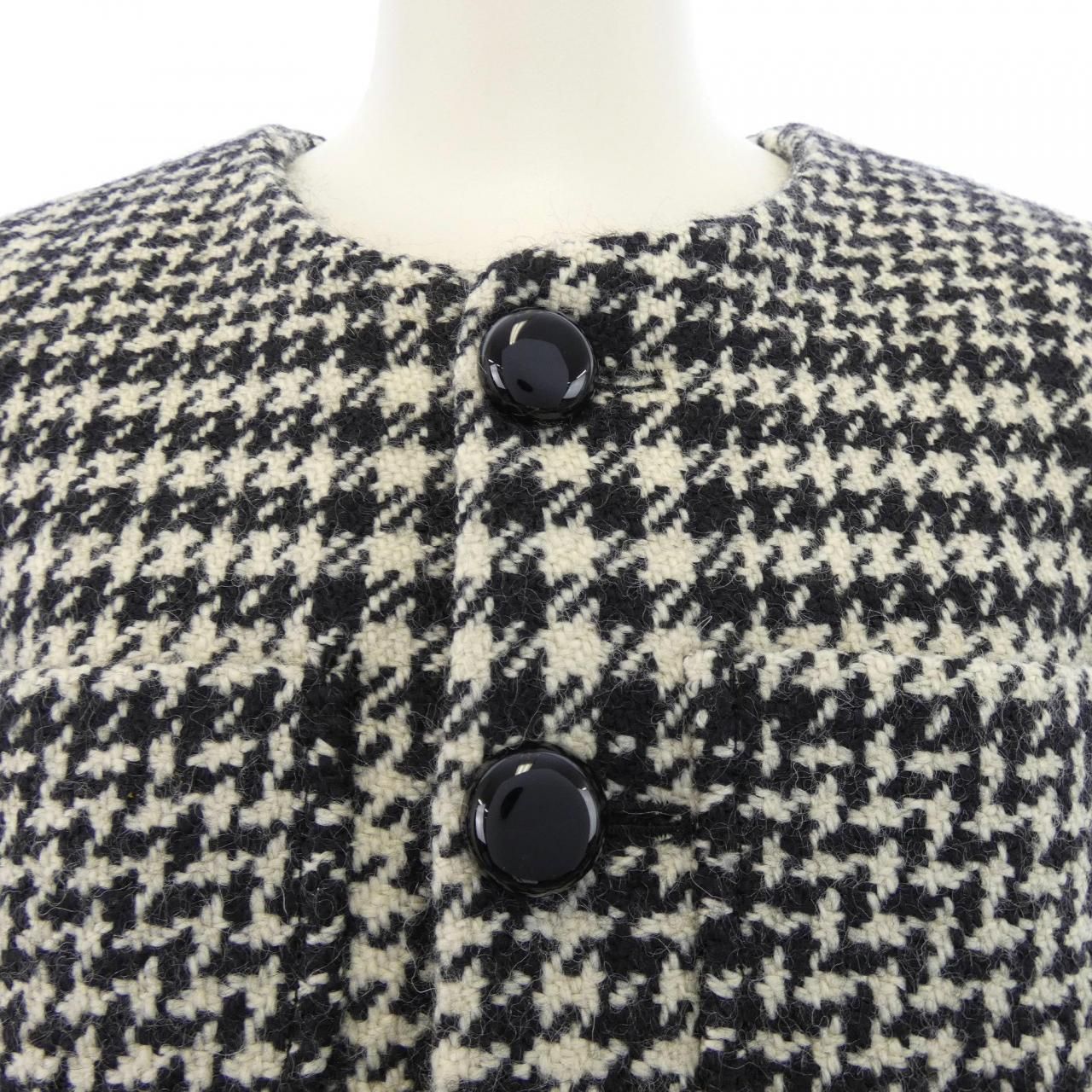 Celine Collarless Jacket Black — view 5