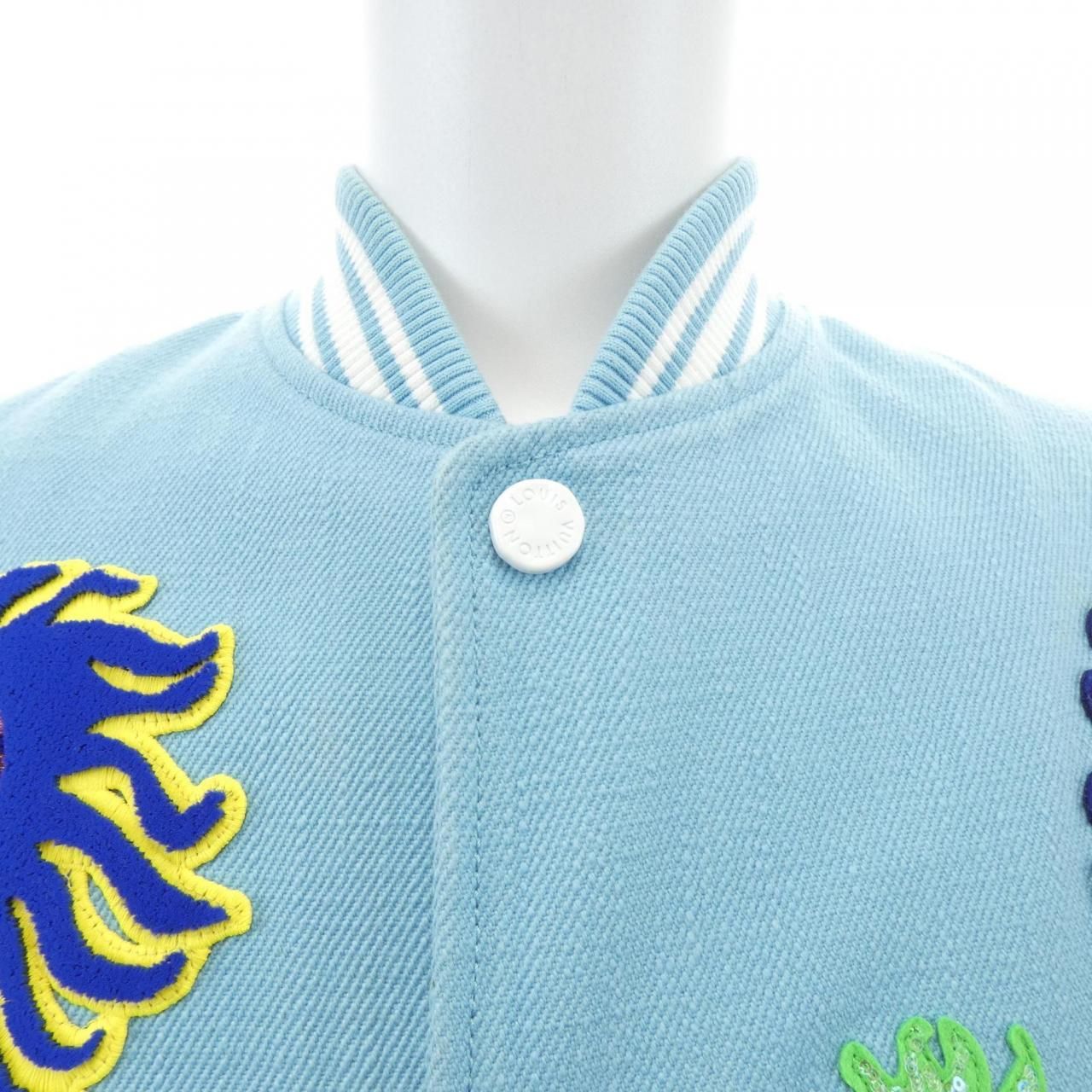 Louis Vuitton LV Yk Embroidered Face Varsity Jacket Yayoi Kusama — view 5