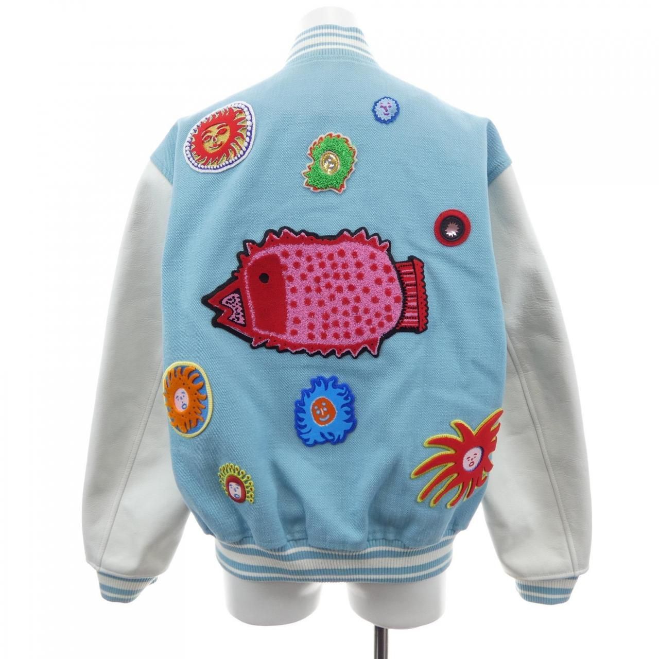 Louis Vuitton LV Yk Embroidered Face Varsity Jacket Yayoi Kusama — view 2