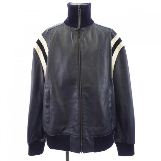 Loewe Leather Jacket Navy