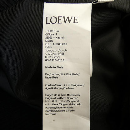 Loewe Leather Jacket Navy — view 3