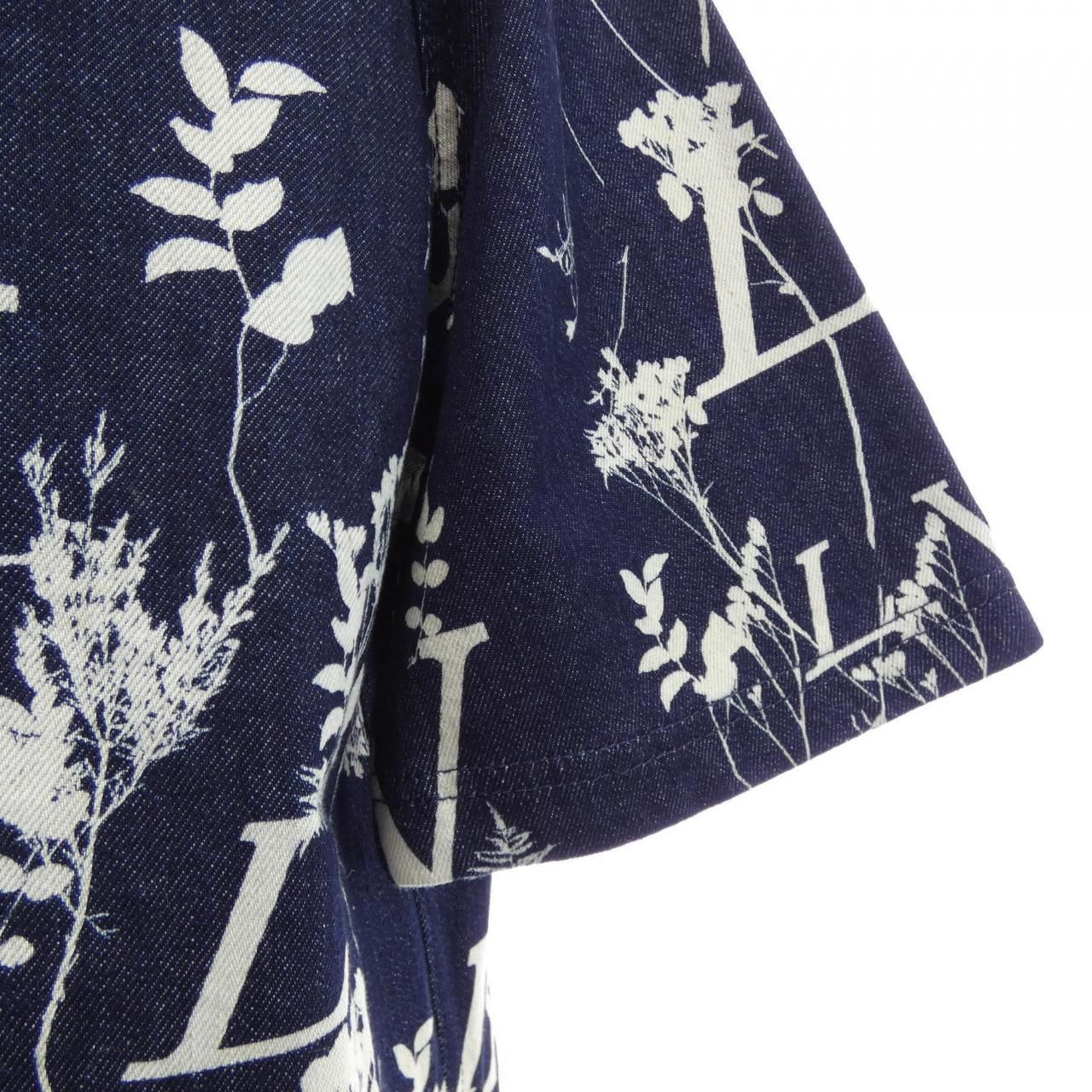 Louis Vuitton LV Leaf Denim Baseball Shirt — view 6