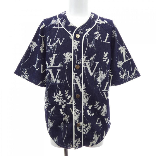 Louis Vuitton LV Leaf Denim Baseball Shirt