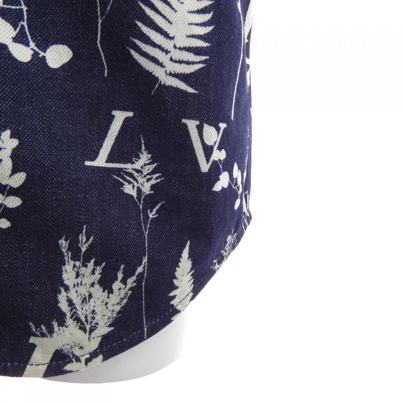 Louis Vuitton LV Leaf Denim Baseball Shirt — view 7