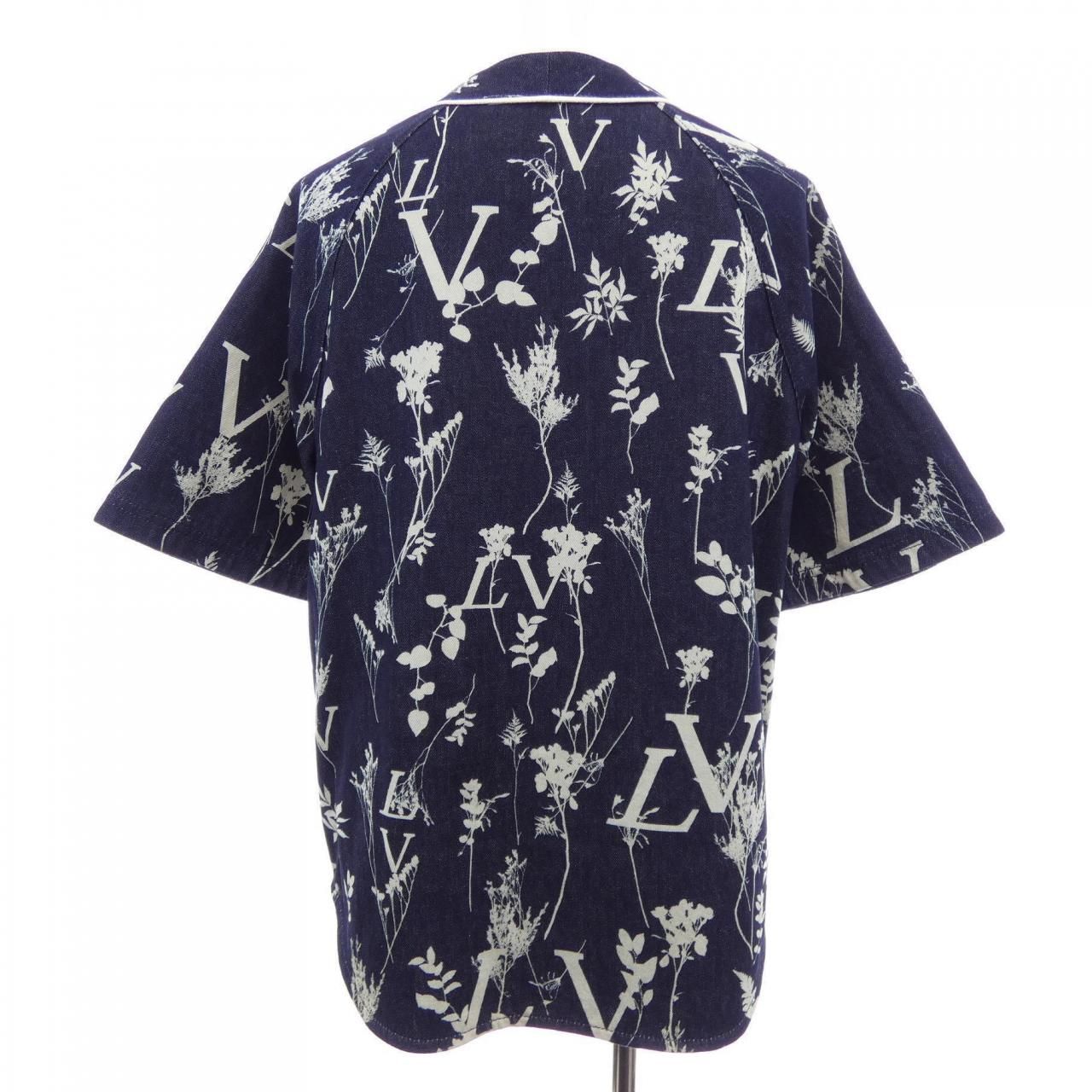 Louis Vuitton LV Leaf Denim Baseball Shirt — view 2
